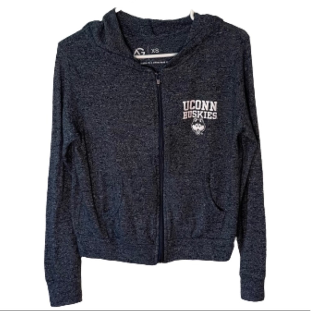 UConn Huskies Hoodie Full Zip XS Connecticut